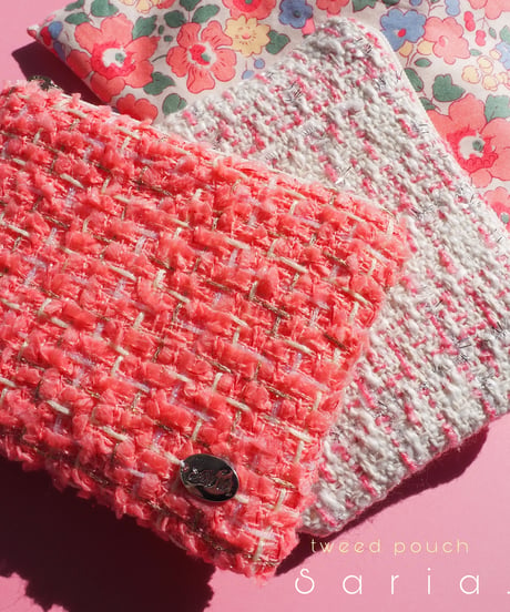 pink×white line（pouch）