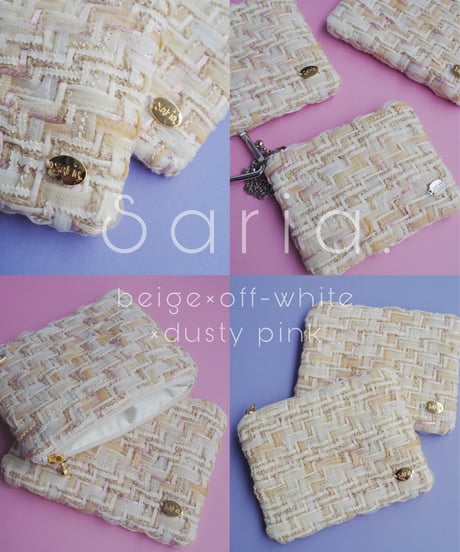 beige×off-white×dusty pink（pouch）