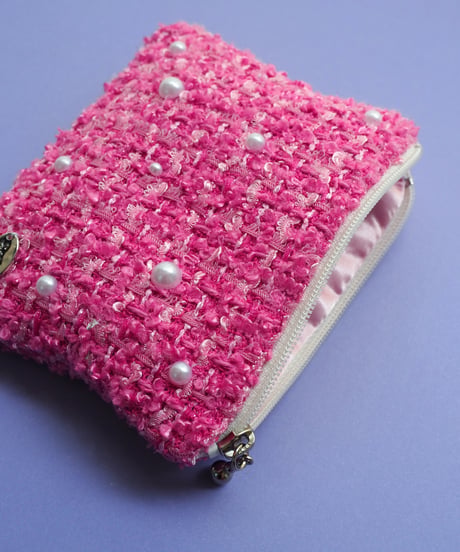 pearl×rosepink tweed（pouch）