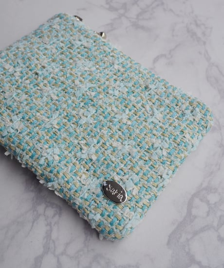 light blue×beige（pouch）