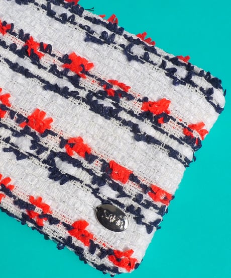 orange×navy line（pouch）
