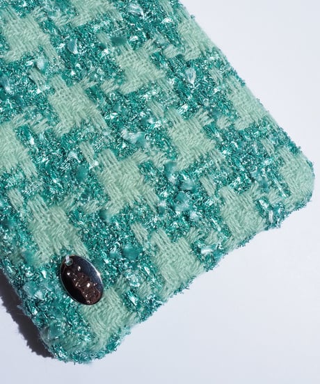cyan blue×shiny couture（pouch）