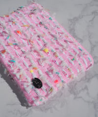 pink×white×feather（pouch）