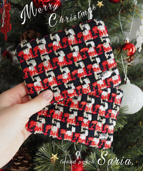 black×red check（pouch）