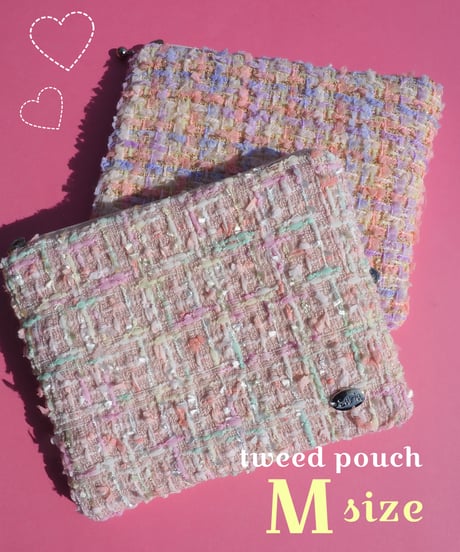 【M size】salmon pink×purple×blue（pouch）