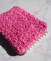 side pearl×rose pink tweed（pouch）