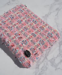 pink×white check（pouch）