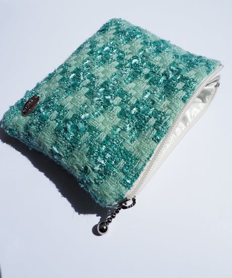 cyan blue×shiny couture（pouch）