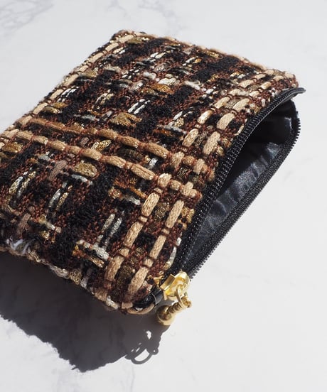 chocolat brown×gold（pouch）【gold charm】
