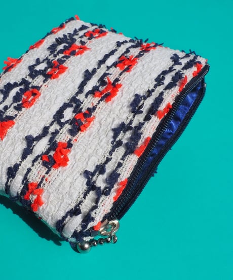 orange×navy line（pouch）