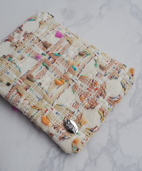 ivory×pompoms color（pouch）