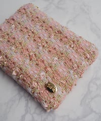 pink beige×gold（pouch）【gold charm】