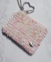 sidepearl×candy tweed（charm pouch）