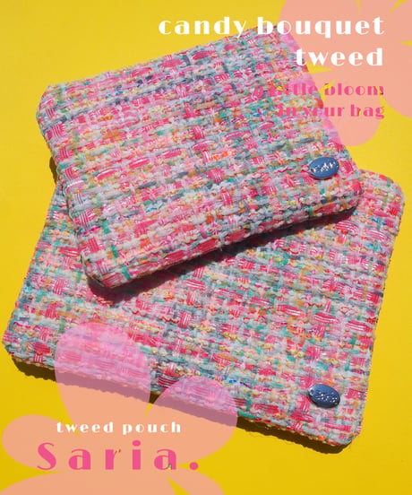 candy bouquet tweed（pouch）