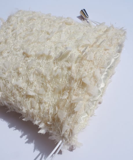 off-white×feather（kinchaku）