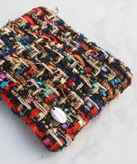black×colorful tweed（pouch）
