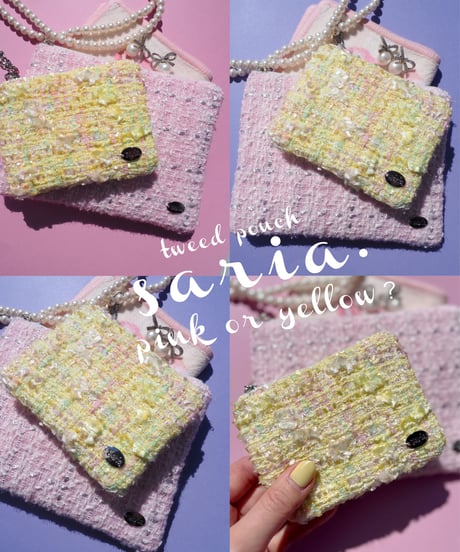 cotton candy yellow（charm pouch）