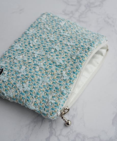 light blue×beige（pouch）