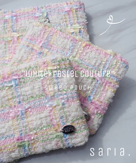 white×pastel couture（pouch）