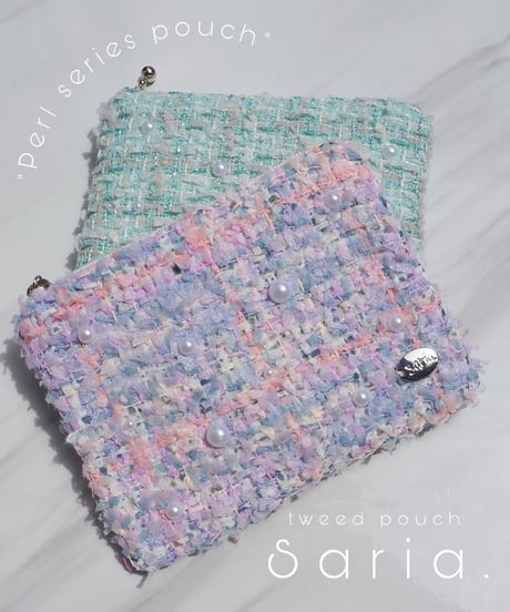 perl×lavender pastel×fringe（pouch）