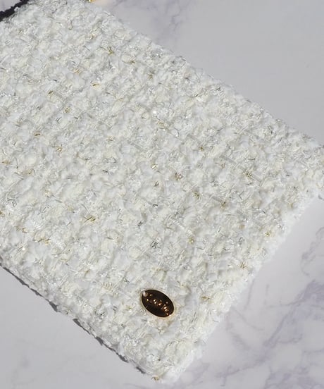 【Msize】white couture tweed（pouch）