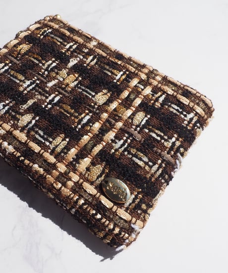 chocolat brown×gold（pouch）【gold charm】