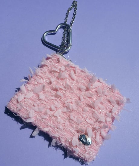 baby pink×feather（charm pouch）