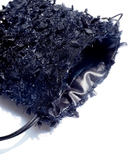 【内布防水】black×feather（kinchaku）
