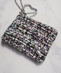 black×multicolor×white tape（charm pouch）