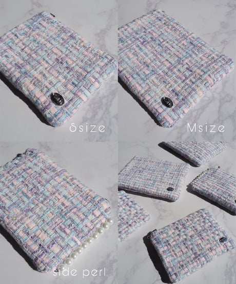 side pearl×ice blue×lavender（pouch）