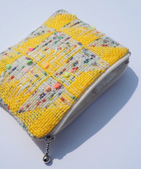 yellow×pompoms color（pouch）