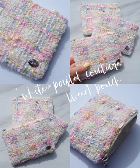white×pastel couture（pouch）