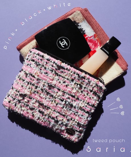 pink×black×white（pouch）