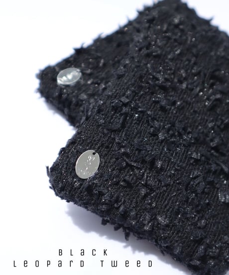black leopard tweed（pouch）