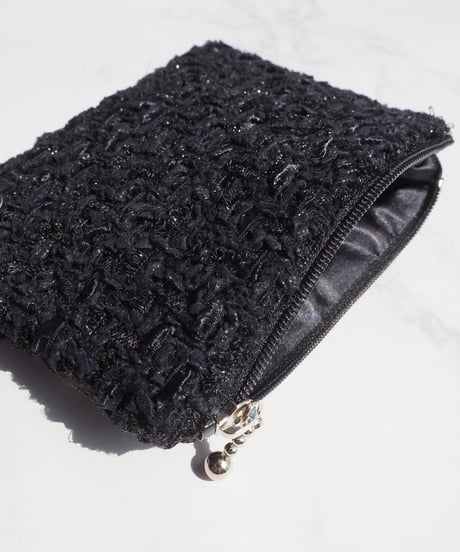 black×lamé russell fringe（pouch）