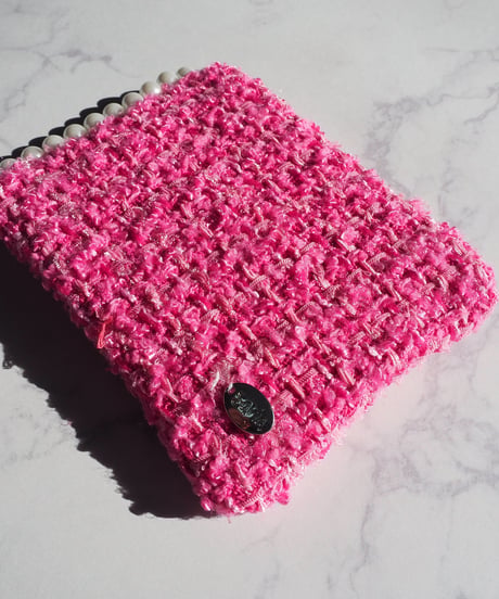 side pearl×rose pink tweed（pouch）