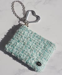 light blue×silver（charm pouch）
