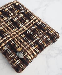 【M size】chocolat brown×gold（pouch）【silver charm】