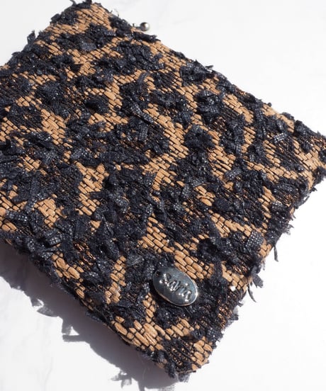 blown leopard tweed（pouch）【silver charm】