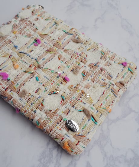 【M size】ivory×pompoms color（pouch）