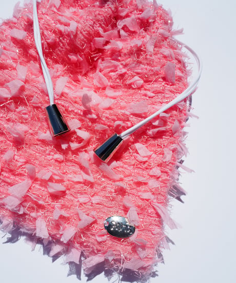 coral pink×feather（kinchaku）