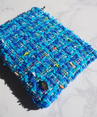 【M size】blue white×mulch color（pouch）
