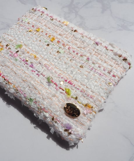 floral bloom tweed（pouch）