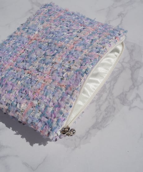 【M size】lavender pastel×fringe（pouch）