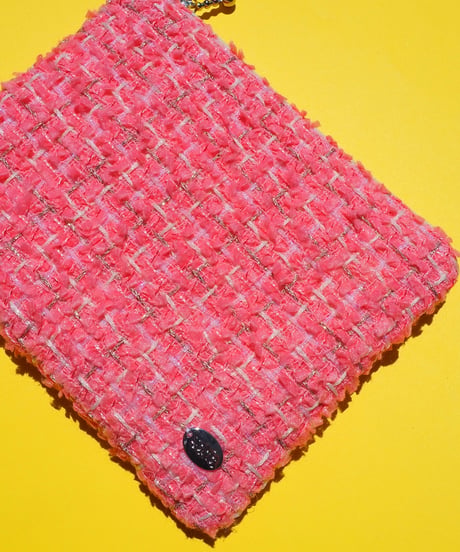 【M size】pink×white line（pouch）