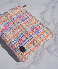 coral color×orange line（pouch）