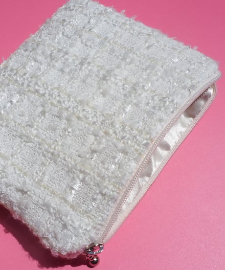 【M size】white×pearl white（pouch）