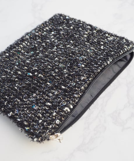 【M size】black×neon sequins（pouch）