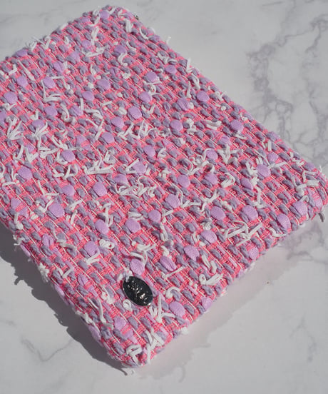 【M size】pink lavender×white couture（pouch）