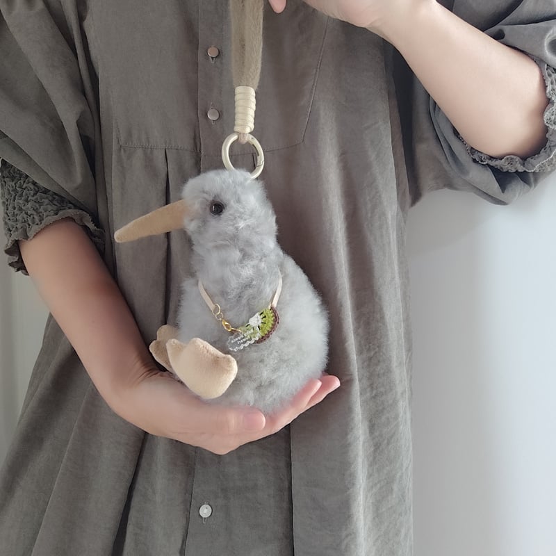 🥝Mサイズキウイキーチャーム(ポシェット付き) | Baby alpaca fuwari